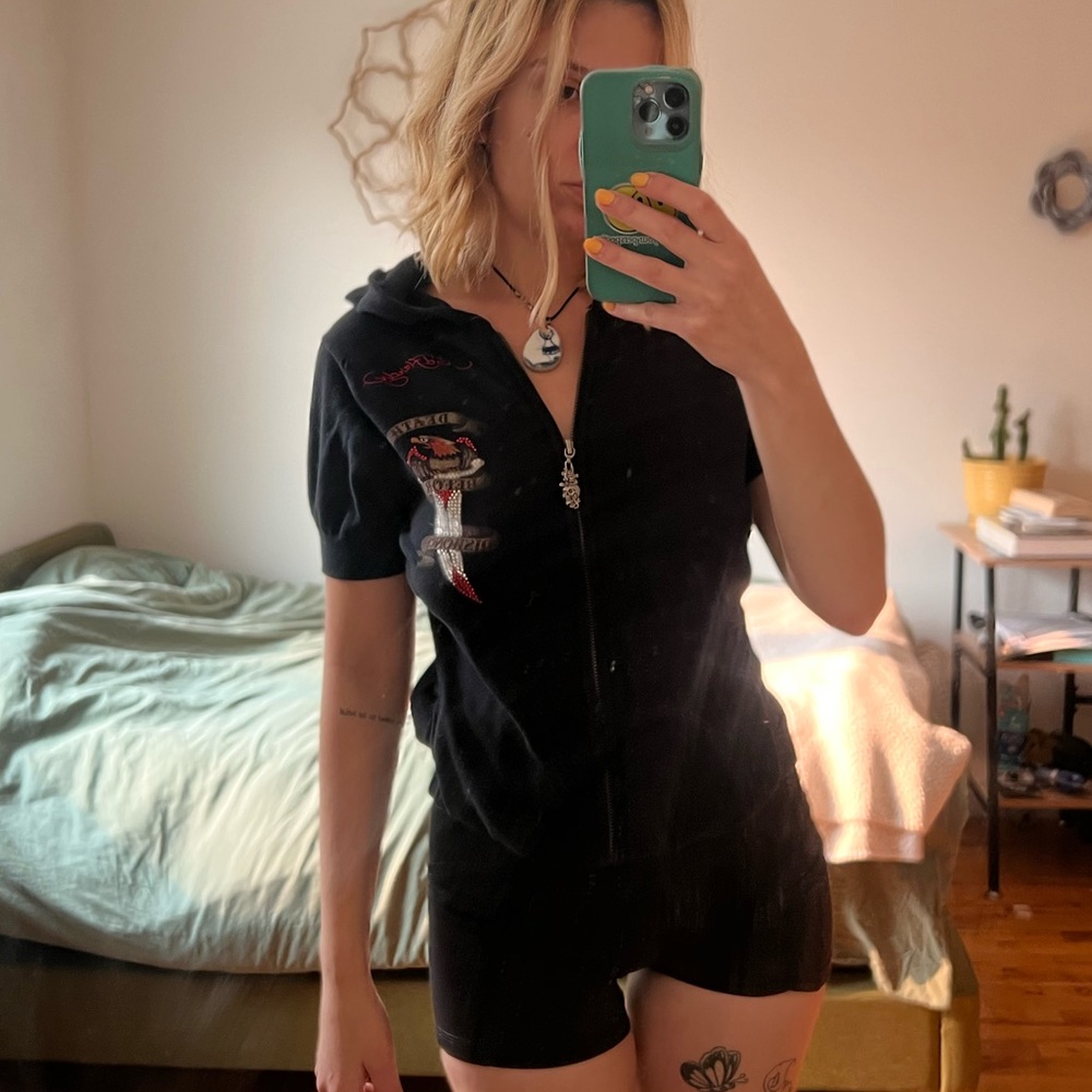 Vintage Ed hardy zip up